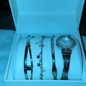 Anne Klein watch box set